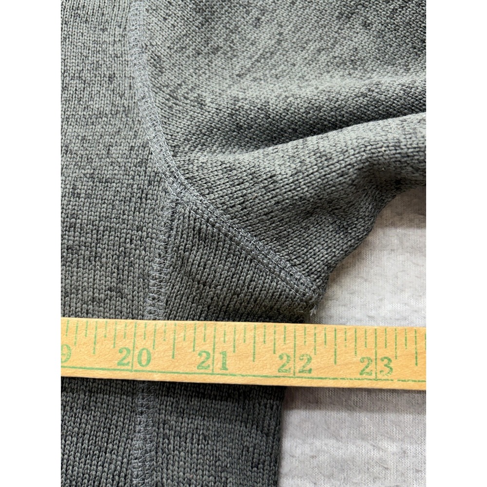 Eddie Bauer Pullover Mens Large Gray 1/4 Zip Fleece Mock Neck Hiking Sweater - Picture 6 of 12